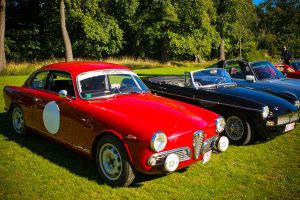 Défilé et exposition d'autos classiques pour action caritative